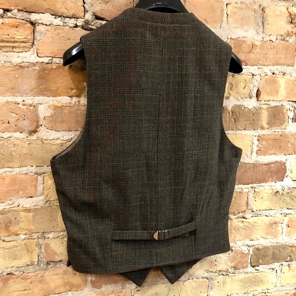 BANANA REPUBLIC Heritage Collection Wool Plaid Vest New No Tags 38R - Picture 13 of 15